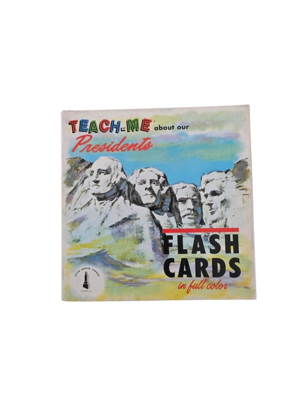Vintage Teach Me About Our Presidents Flash Cards Full Color Complete Set